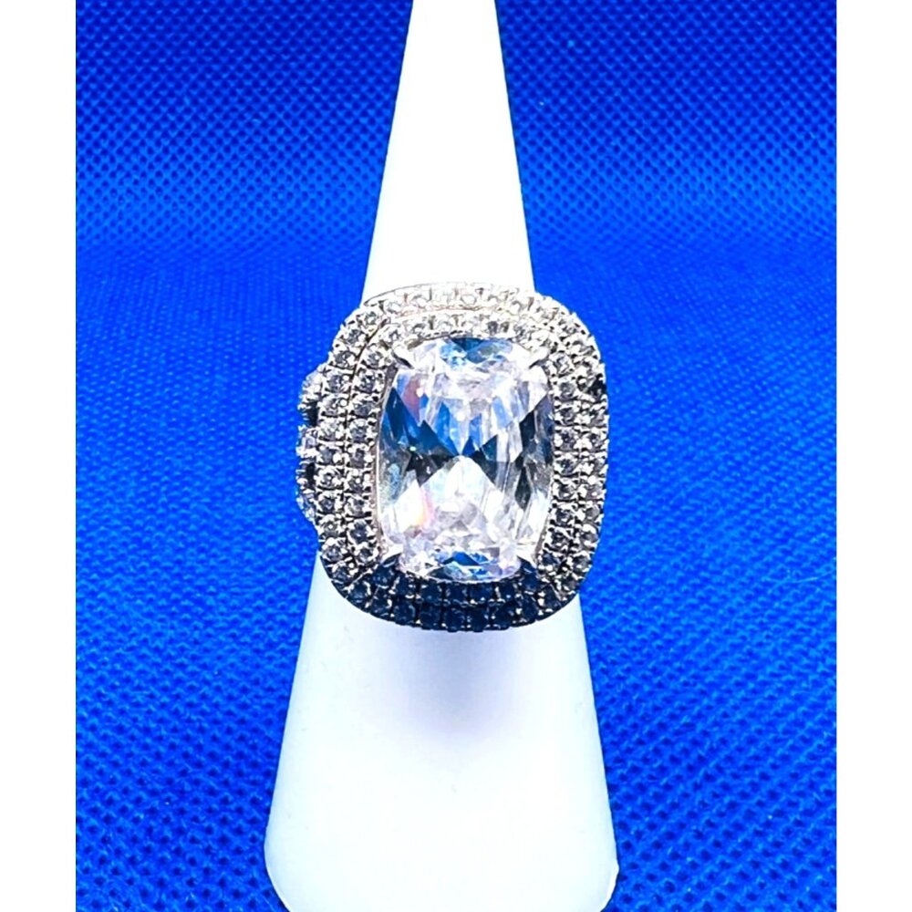 Large Statement Ring, .925 Sterling Silver Ring, … - image 2